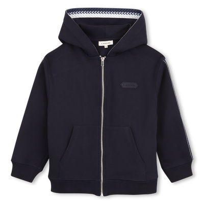 SUDADERA CON CAPUCHA CON CREMALLERA LANVIN NI&Ntilde;O