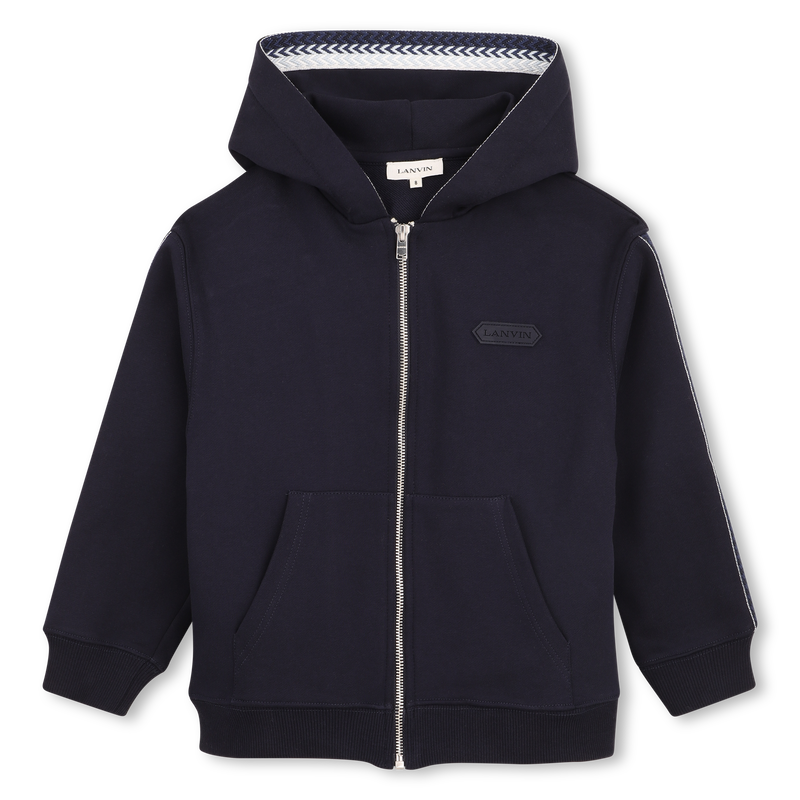 SUDADERA CON CAPUCHA CON CREMALLERA LANVIN 
                        NI&Ntilde;O