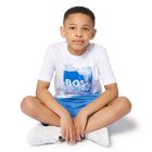 Bermudas de mulet&oacute;n liso BOSS 
                    NI&Ntilde;O