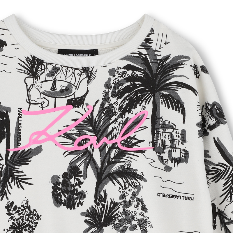 SUDADERA FLEECE KARL LAGERFELD KIDS 
                        NI&Ntilde;A