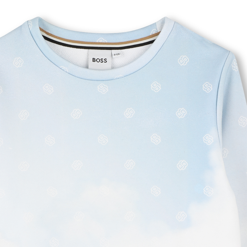 Su&eacute;ter estampado BOSS 
                        NI&Ntilde;O