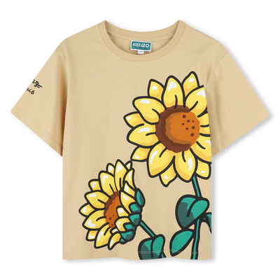 Camiseta girasoles estampados KENZO KIDS NI&Ntilde;A