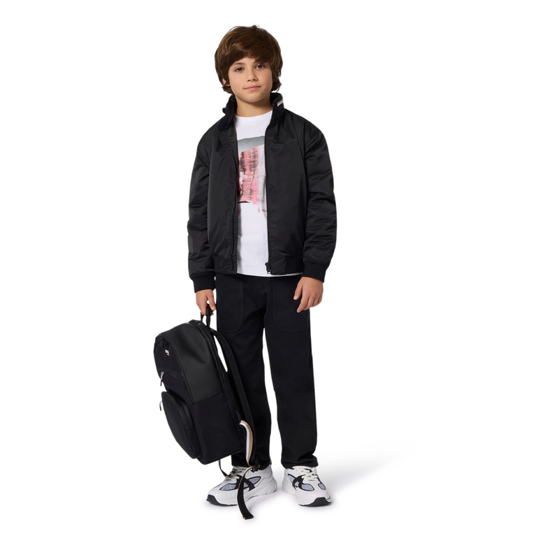 Mochila textil revestida BOSS 
                        NIÑO