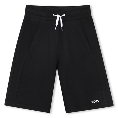 Bermudas de mulet&oacute;n liso BOSS NI&Ntilde;O