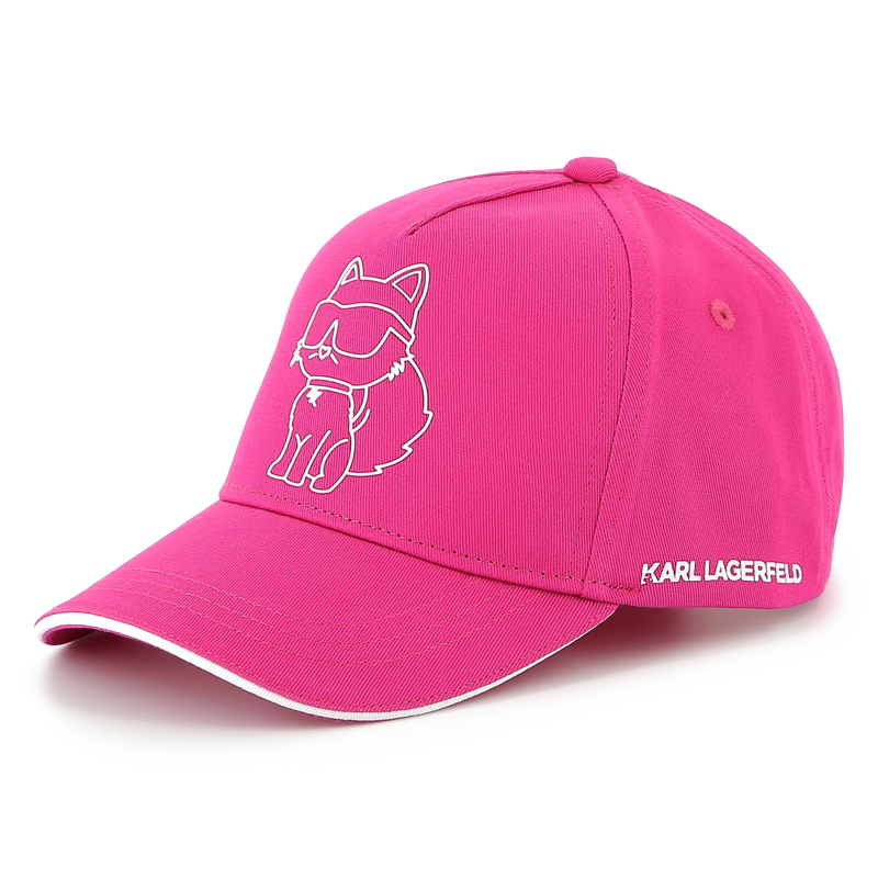 Gorra ajustable de algod&oacute;n KARL LAGERFELD KIDS 
                        NI&Ntilde;A