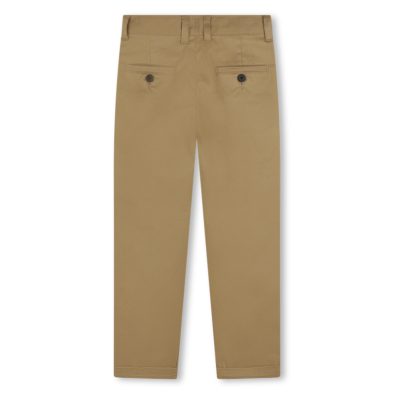 Pantal&oacute;n chino de sarga lisa BOSS 
                        NI&Ntilde;O