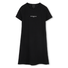 Vestido manga corta, NEGRO, hi-res