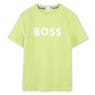 Camiseta manga corta y algod&oacute;n BOSS NI&Ntilde;O