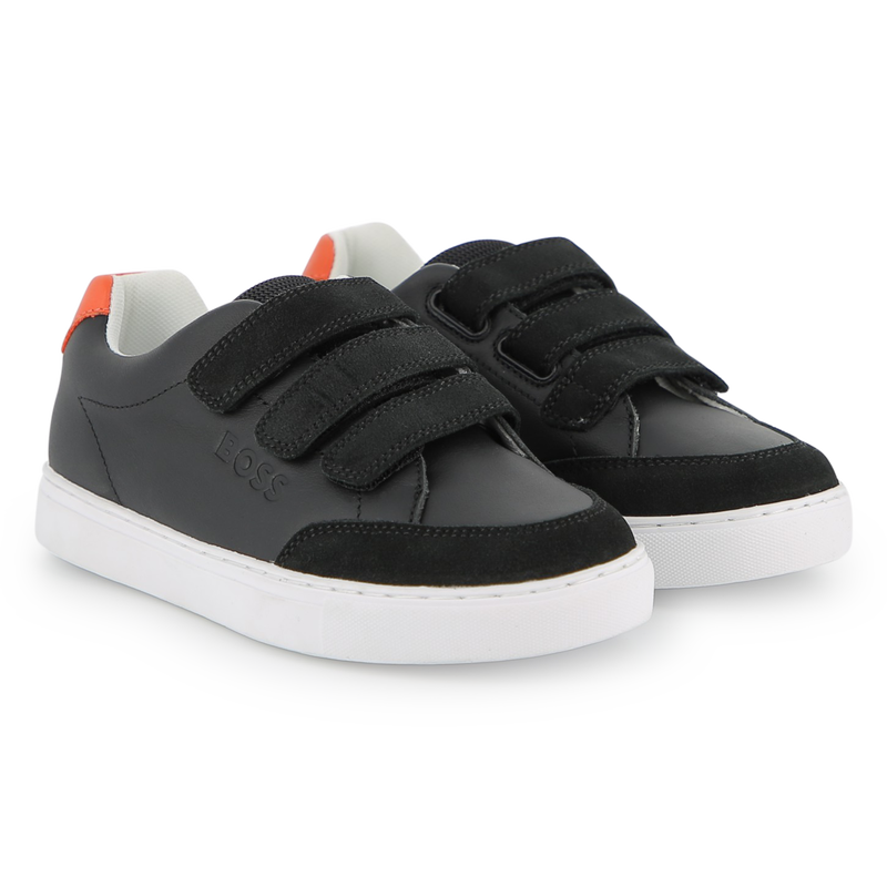 ZAPATILLAS CON RAYAS DE VELCRO BOSS 
                        NI&Ntilde;O