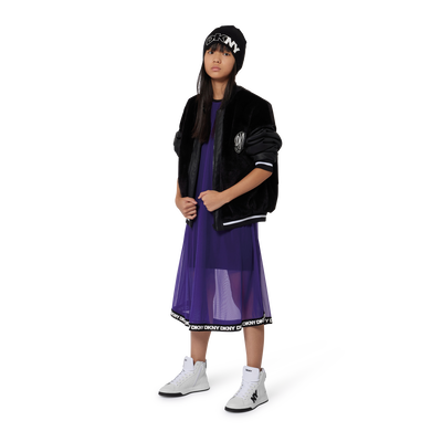 Chaqueta de vell&oacute;n suave DKNY NI&Ntilde;A