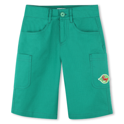 Bermudas cargo de algod&oacute;n KENZO KIDS NI&Ntilde;O