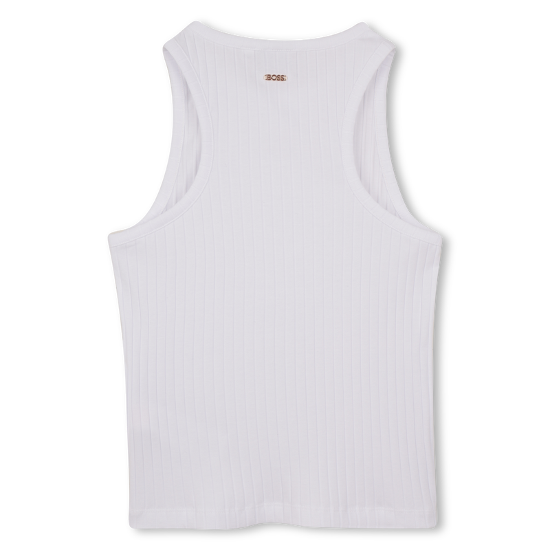 CAMISETA DE TIRANTES CON PLACA MET&Aacute;LICA BOSS 
                        NI&Ntilde;A