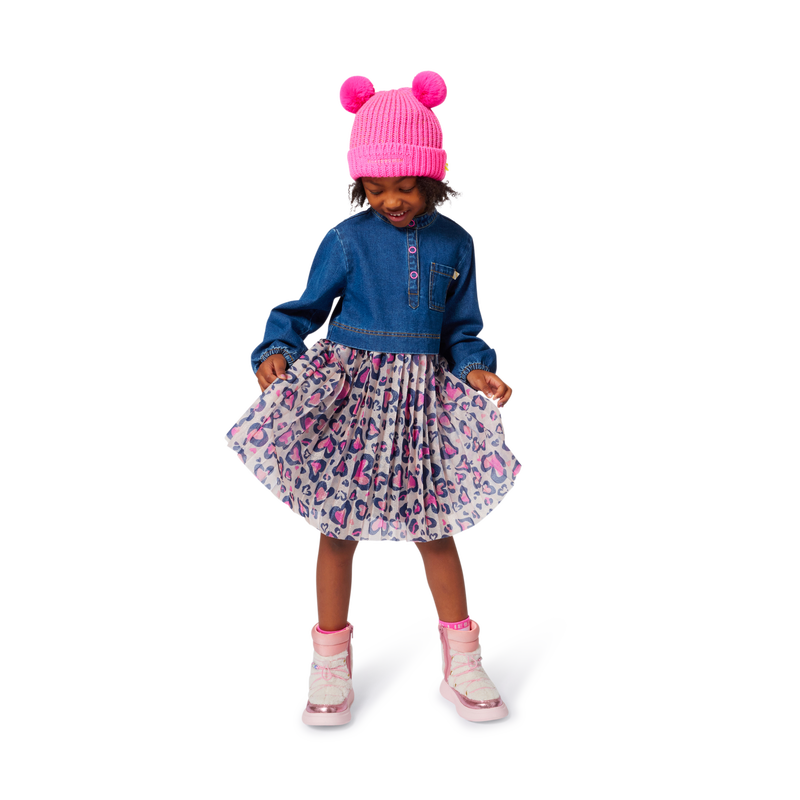 Gorro de pomp&oacute;n doble BILLIEBLUSH 
                        NI&Ntilde;A