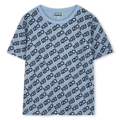 Camiseta de algod&oacute;n estampada KENZO KIDS NI&Ntilde;O