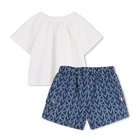 Conjunto de pantal&oacute;n corto y camiseta MICHAEL KORS 
                    NI&Ntilde;A