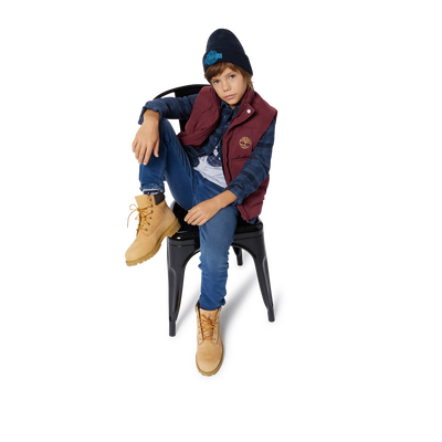 Camisa de algodón con cuadros TIMBERLAND NIÑO