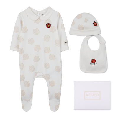 Conjunto de pijama, gorro y babero. KENZO KIDS UNISEXO