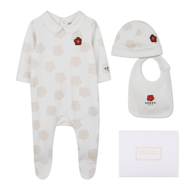 Conjunto de pijama, gorro y babero. KENZO KIDS 
                        UNISEXO