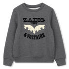Sudadera polar de cuello redondo ZADIG VOLTAIRE 
                    NI&Ntilde;O