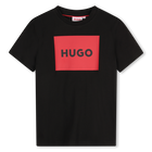 Camiseta algod&oacute;n y manga corta HUGO 
                    NI&Ntilde;O