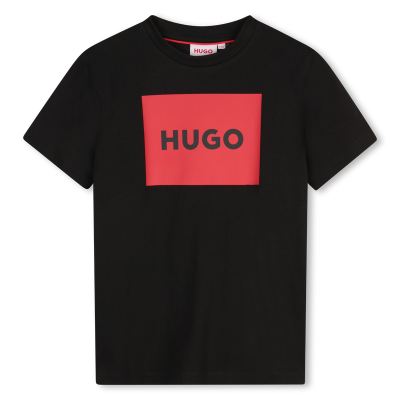 Camiseta algod&oacute;n y manga corta HUGO 
                        NI&Ntilde;O
