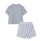 Conjunto camiseta + pantal&oacute;n corto BOSS 
                    NI&Ntilde;O