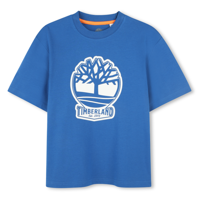 Camiseta bicolor con el logo TIMBERLAND 
                        NI&Ntilde;O