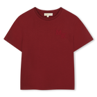 Camiseta de punto de manga corta, BURDEOS, hi-res
