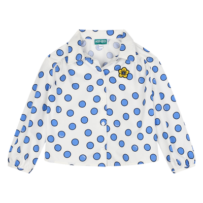 Camisa de algodón y lunares KENZO KIDS NIÑA