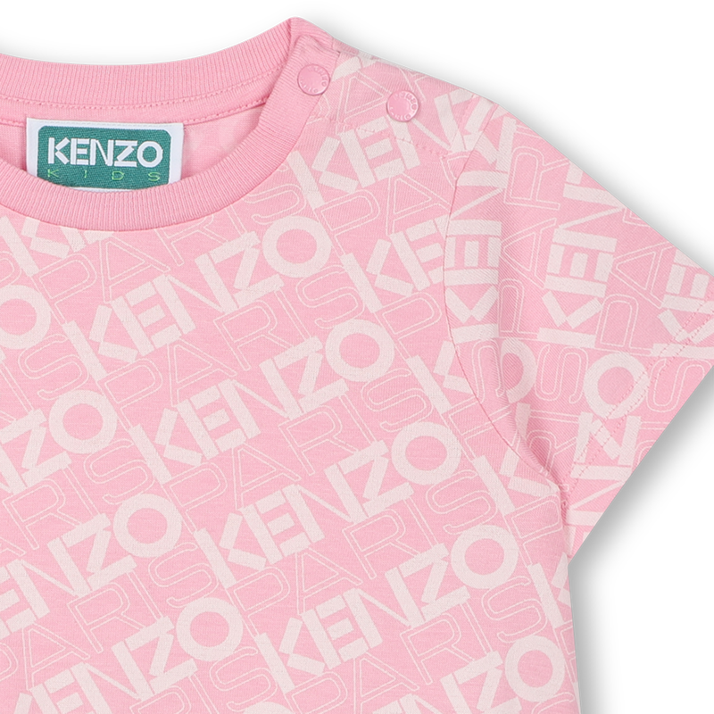 Vestido estampado de algod&oacute;n KENZO KIDS 
                        NI&Ntilde;A