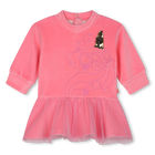 Vestido bimaterial BILLIEBLUSH 
                    NI&Ntilde;A