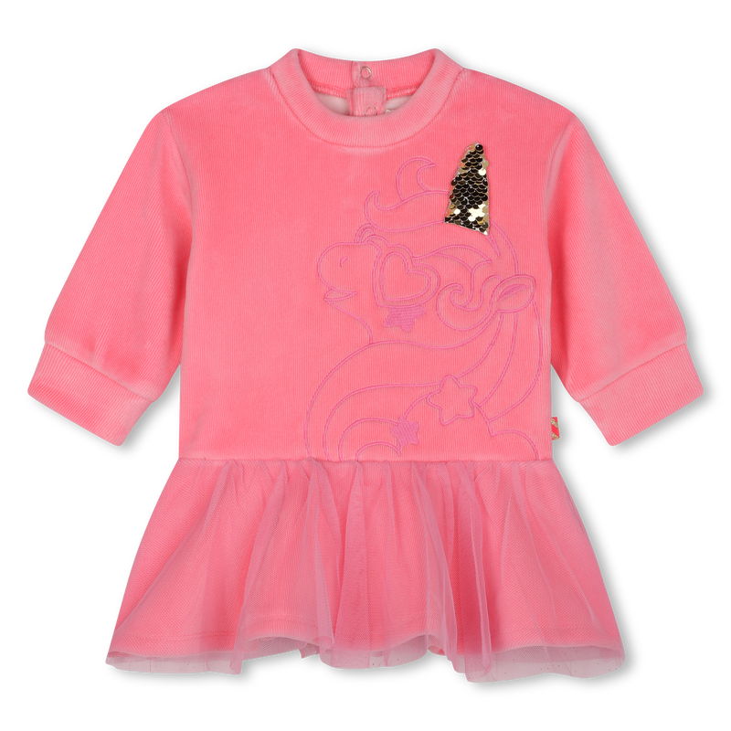 Vestido bimaterial BILLIEBLUSH 
                        NI&Ntilde;A