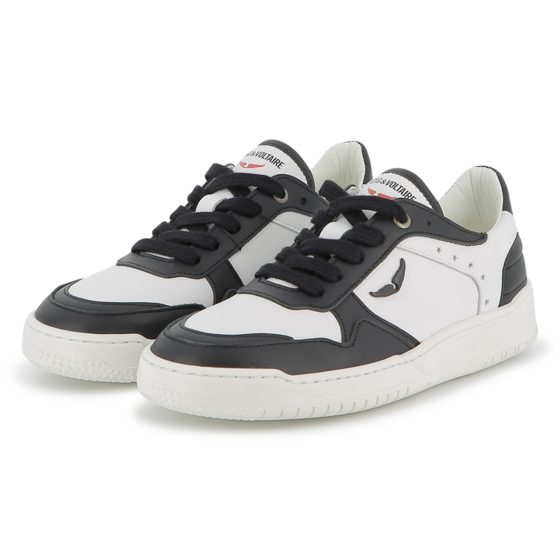 Zapatillas de piel de vaca con cordones ZADIG & VOLTAIRE 
                        UNISEXO