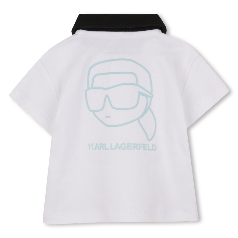 CONJUNTO DE CAMISETA Y PANTAL&Oacute;N CORTO KARL LAGERFELD KIDS 
                        NI&Ntilde;O
