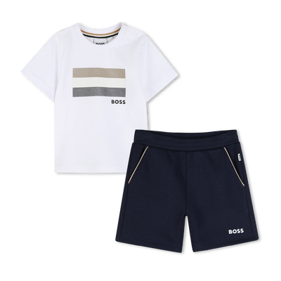 CONJUNTO DE CAMISETA Y BERMUDAS BOSS NI&Ntilde;O