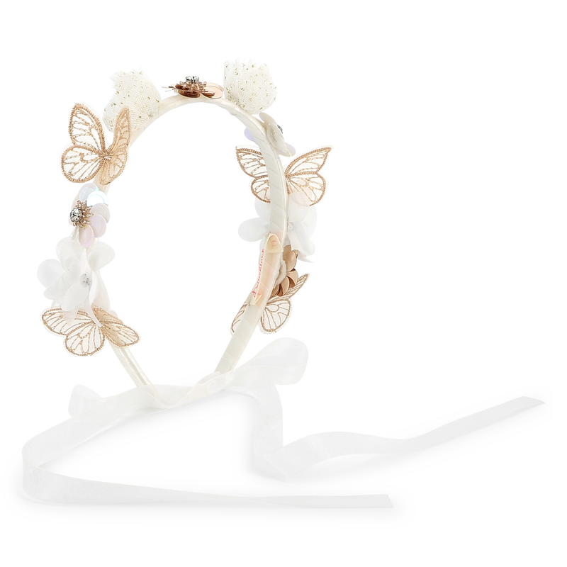 Diadema de flores y mariposas BILLIEBLUSH 
                        NI&Ntilde;A
