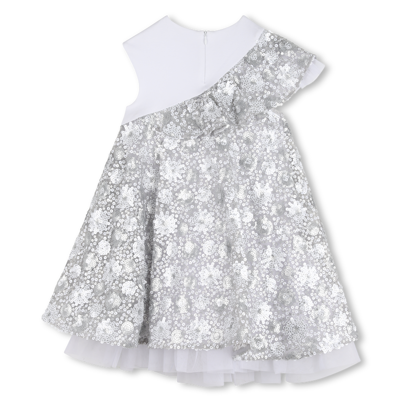 VESTIDO CEREMONIAL BIMATERIAL KARL LAGERFELD KIDS 
                        NI&Ntilde;A