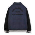 Cazadora bomber de poli&eacute;ster KARL LAGERFELD KIDS 
                    NI&Ntilde;O