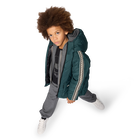 Chaqueta acolchada con capucha KARL LAGERFELD KIDS 
                    NI&Ntilde;O