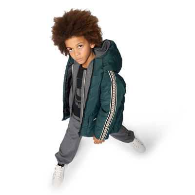 Chaqueta acolchada con capucha KARL LAGERFELD KIDS NI&Ntilde;O