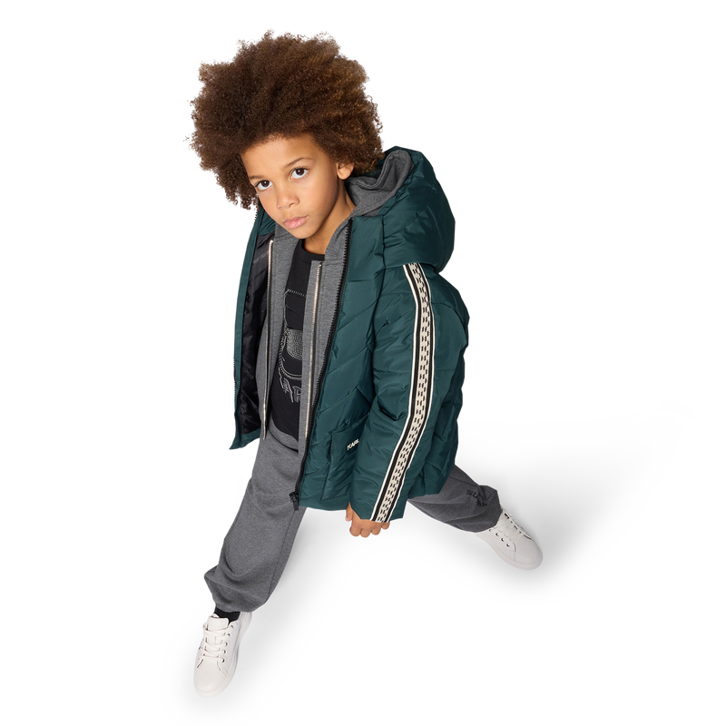 Chaqueta acolchada con capucha KARL LAGERFELD KIDS 
                        NI&Ntilde;O