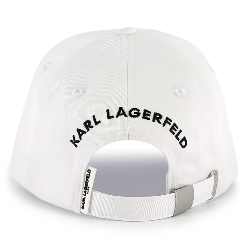 Gorra ajustable de algodón KARL LARGERFELD KIDS 
                        NIÑO