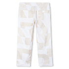 Pantal&oacute;n de algod&oacute;n y lino DKNY 
                    NI&Ntilde;A