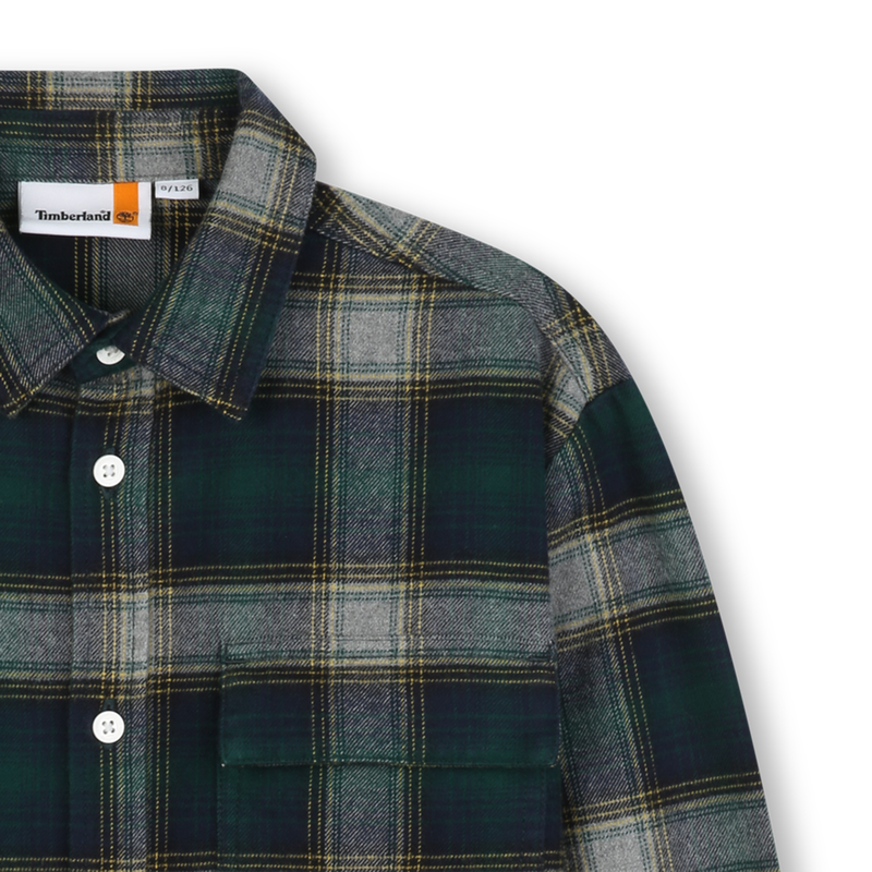 Camisa a cuadros TIMBERLAND 
                        NI&Ntilde;O