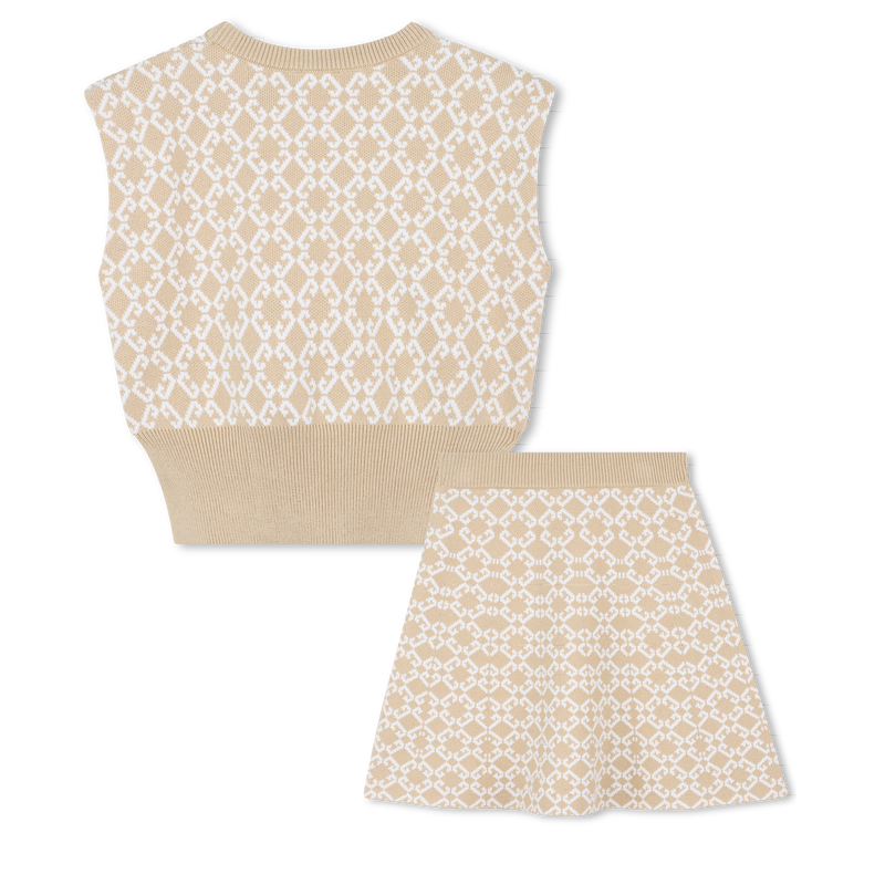 Conjunto de su&eacute;ter y falda skater GIVENCHY 
                        NI&Ntilde;A