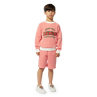 Bermudas de algod&oacute;n y rayas KENZO KIDS 
                    NI&Ntilde;O