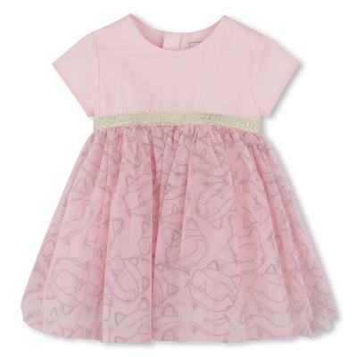 Vestido de ceremonia estampado KARL LAGERFELD KIDS NI&Ntilde;A