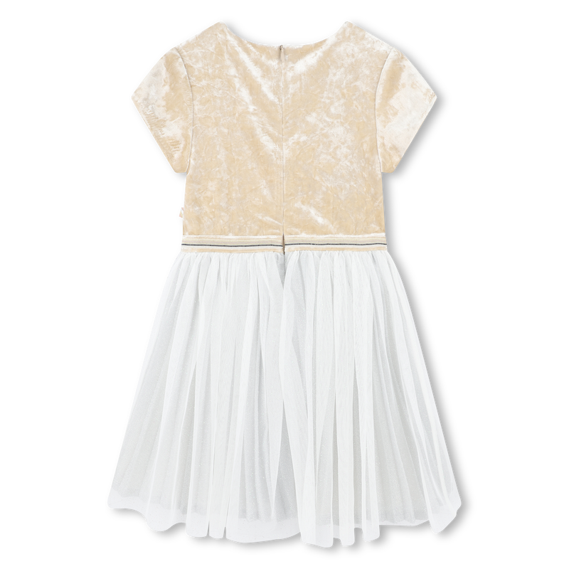 Vestido bimaterial BILLIEBLUSH 
                        NI&Ntilde;A