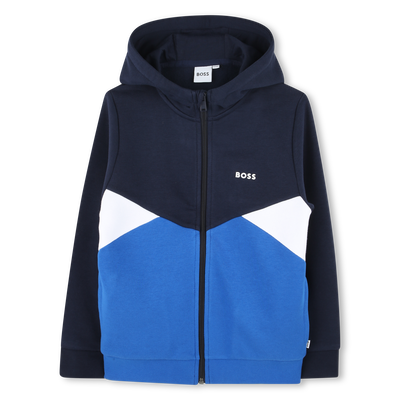 Sudadera cremallera y capucha BOSS NI&Ntilde;O