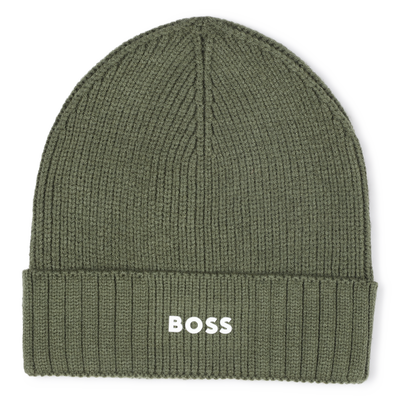 Gorro de punto con logo BOSS NIÑO